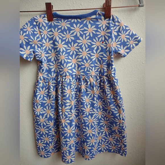 Hannah Anderson Blue Floral Ladybug Girls Dress Sz 3T - Picture 3 of 6